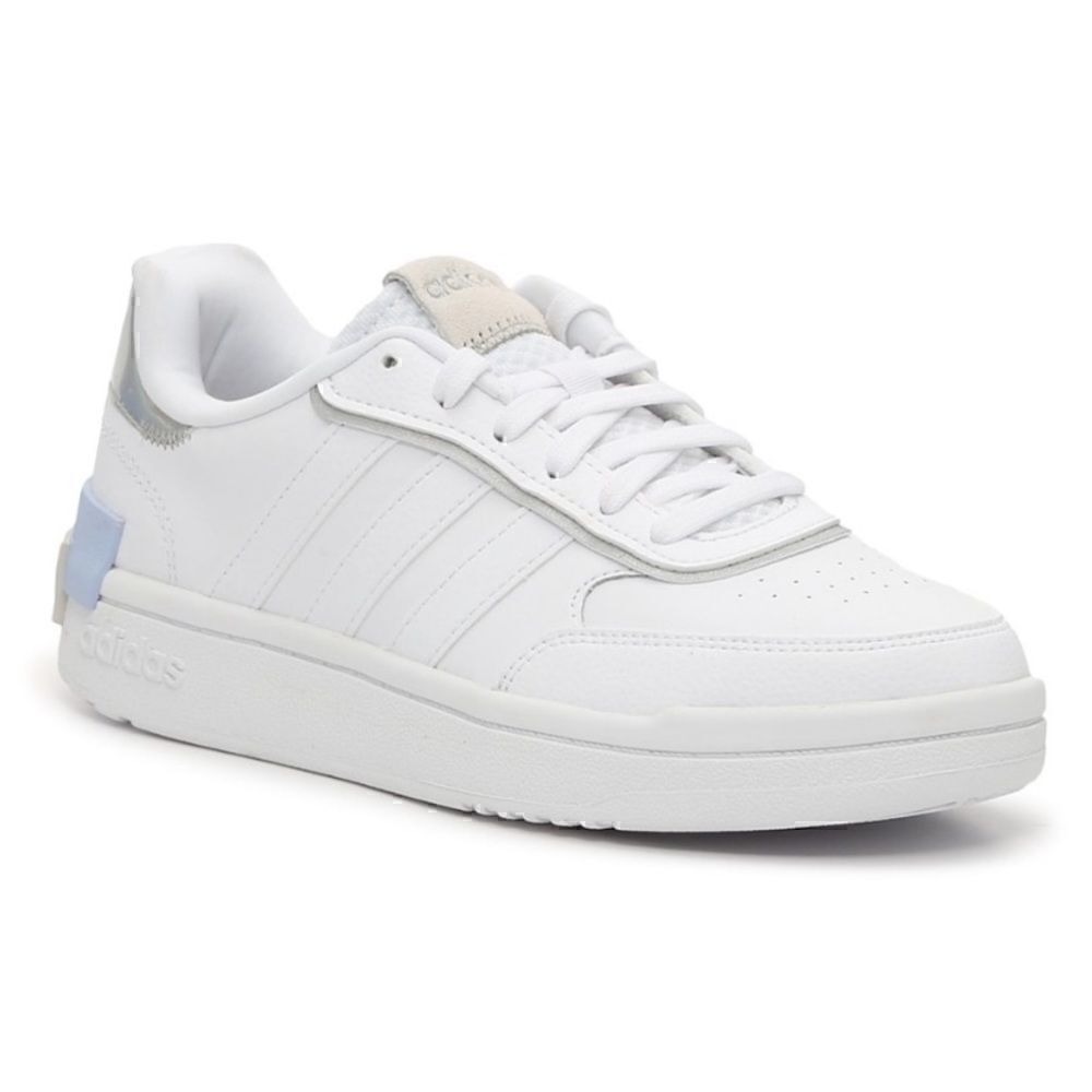 Adidas SE Sneakers white &‎ light blue leather Women's Size 11